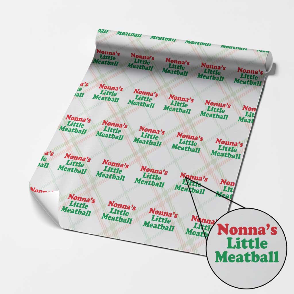 Nonna's Little Meatball Wrapping Paper Roll Funny Italian Family Baby Humor - Wonder Print Shop