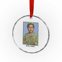 Nope Rosa Parks Crystal Glass Ornament Female Empowerment History Gift