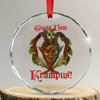 Nordic Christmas Krampus Crystal Glass Ornament Gruss Vom Krampus Pagan Yule Xmas - Wonder Print Shop