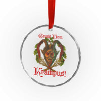 Nordic Christmas Krampus Crystal Glass Ornament Gruss Vom Krampus Pagan Yule Xmas - Wonder Print Shop