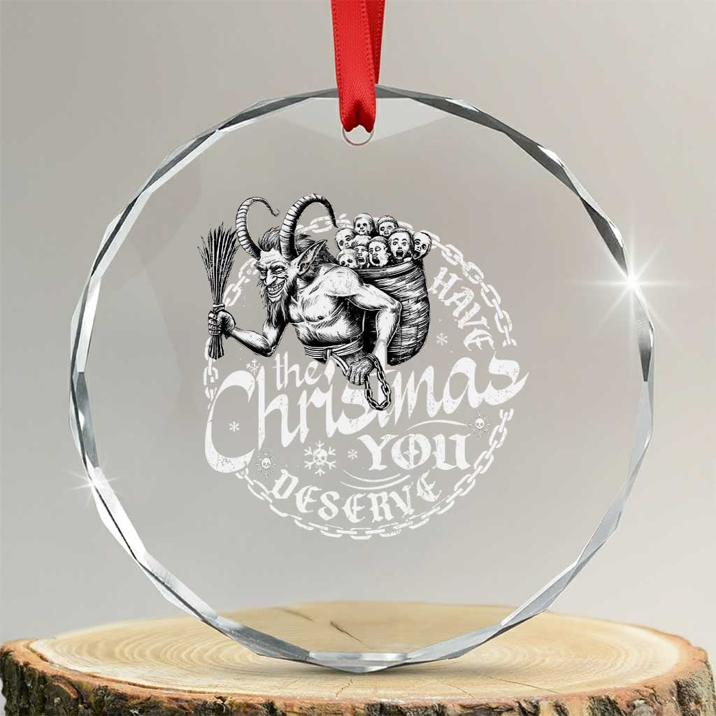 Nordic Christmas Krampus Crystal Glass Ornament Have The Christmas You Deserve Horror Xmas - Wonder Print Shop