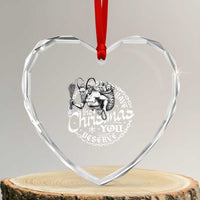 Nordic Christmas Krampus Heart Crystal Glass Ornament Have The Christmas You Deserve Horror Xmas - Wonder Print Shop