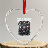 Nordic Christmas Krampus Heart Crystal Glass Ornament Krampus Is Coming To Town Horror Holiday Xmas - Wonder Print Shop