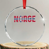 Norge Flag Norway Crystal Glass Ornament Norwegian Home Love Family