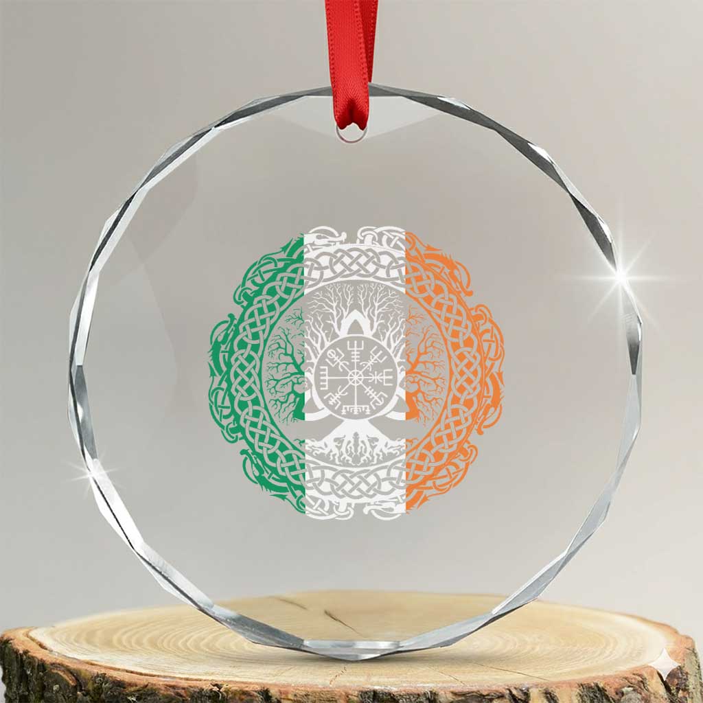 Norse Gaels Viking Yggdrasil Awe Tree Crystal Glass Ornament Irish St Patricks Day - Wonder Print Shop