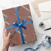 Northern Cheyenne Tribe Flag Montana Tribal Pattern Wrapping Paper Roll
