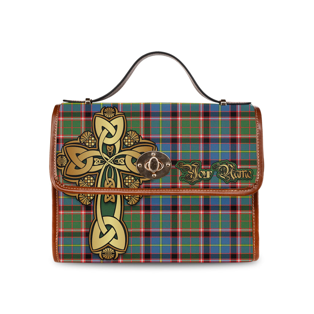 norvel-tartan-canvas-bag-personalize-your-name-with-golden-thistle-and-celtic-cross-canvas-bag