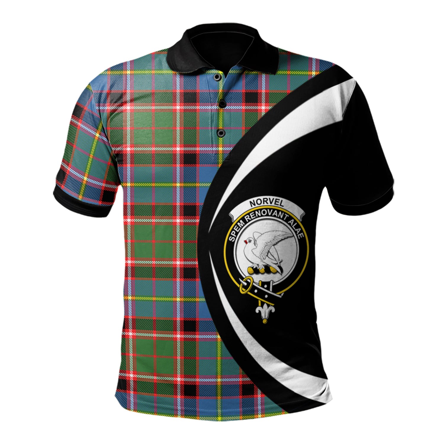 scottish-norvel-clan-crest-circle-style-tartan-polo-shirt