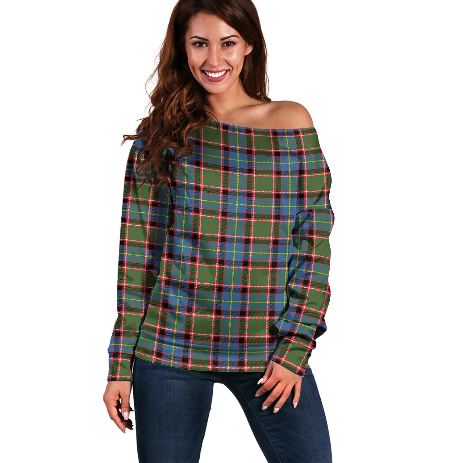 norvel-tartan-off-shoulder-sweater-tartan-sweater-for-women