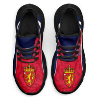 Norway 2026 Football Clunky Sneakers Go Norge Grunge Curve Stylized - Wonder Print Shop