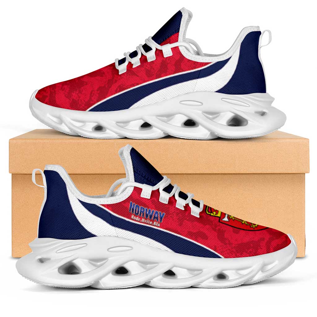Norway 2026 Football Clunky Sneakers Go Norge Grunge Curve Stylized - Wonder Print Shop