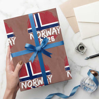Norway 2026 Soccer Football Fan Norwegian Flag Wrapping Paper Roll