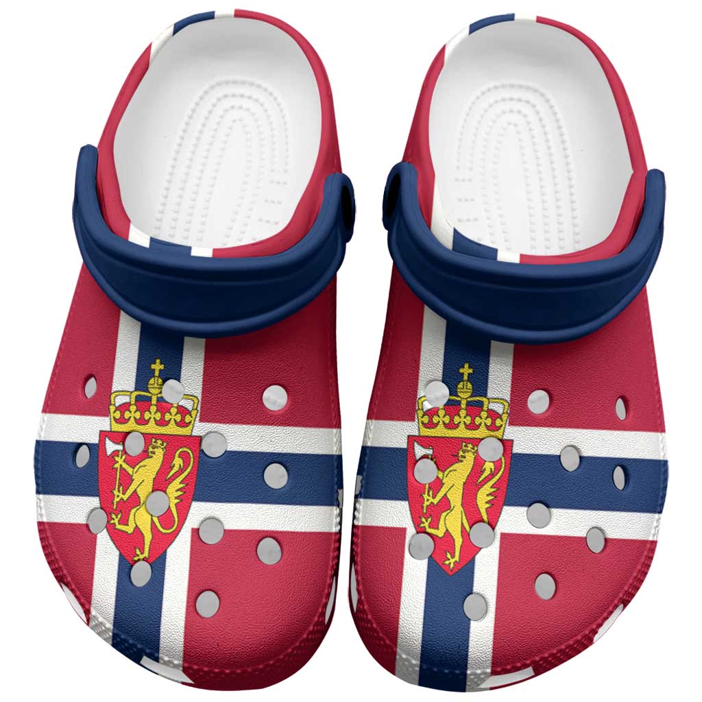Norway Clogs Shoes Flag Color Inspiration - Wonder Print Shop