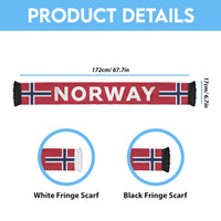 Norway Football 2026 Soccer Scarf Flag Style