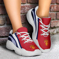 Norway Football Chunky Sneakers Flag-Inspired Curve Style