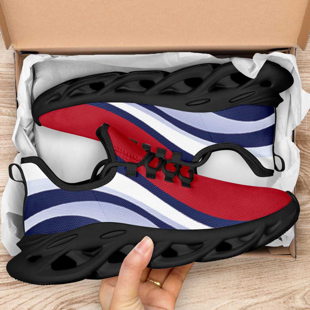 Norway Football Clunky Sneakers Flag-Inspired Curve Style