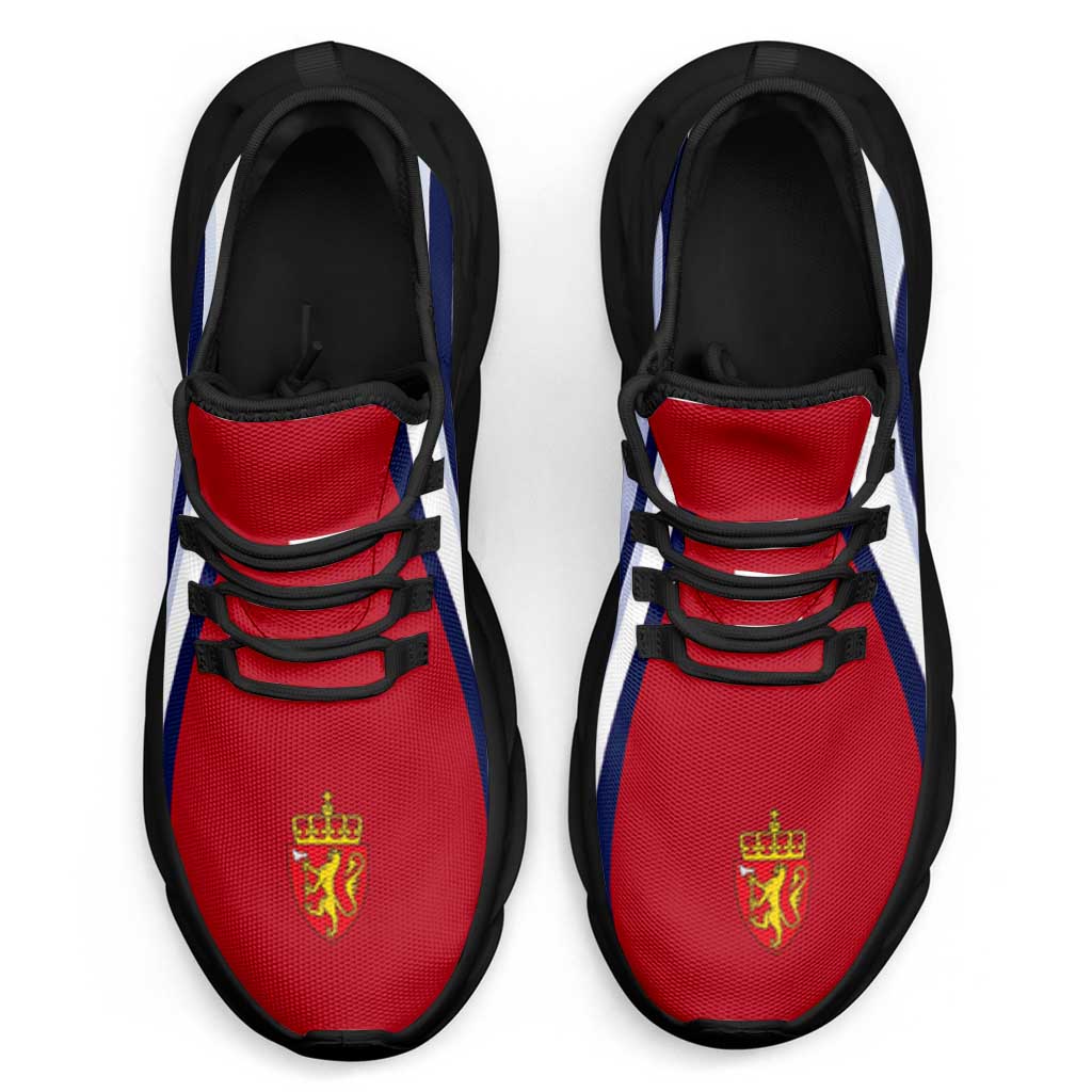 Norway Football Clunky Sneakers Flag-Inspired Curve Style
