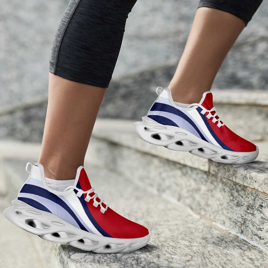 Norway Football Clunky Sneakers Flag-Inspired Curve Style