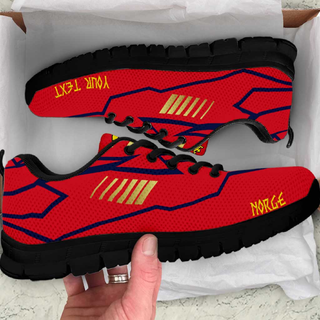 Norway Football Nations 2026 Personalized Sneakers Sporty Pattern