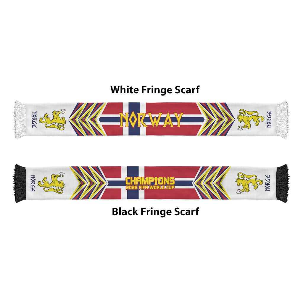 Norway Football Nations 2026 Soccer Scarf Sporty Pattern