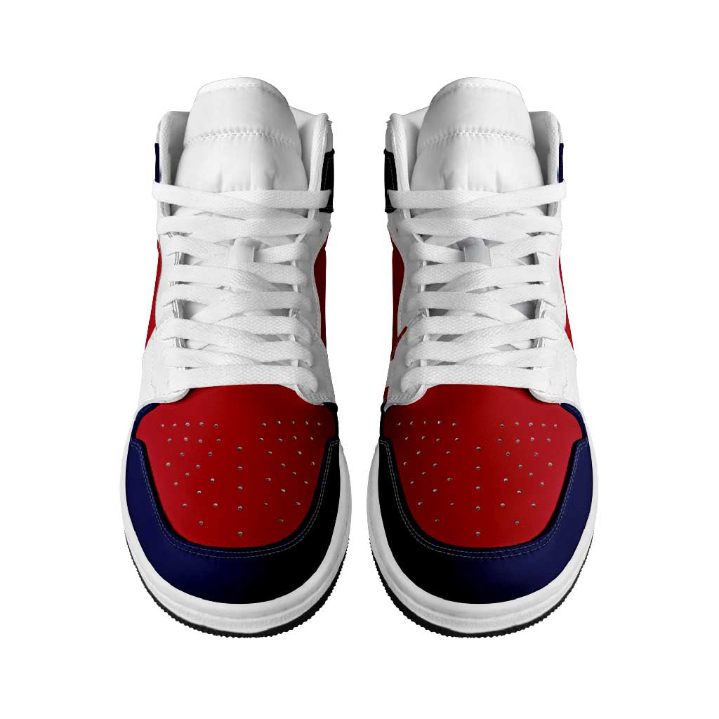 Norway High Sneakers AJ1 Classic National Flag Style - Wonder Print Shop