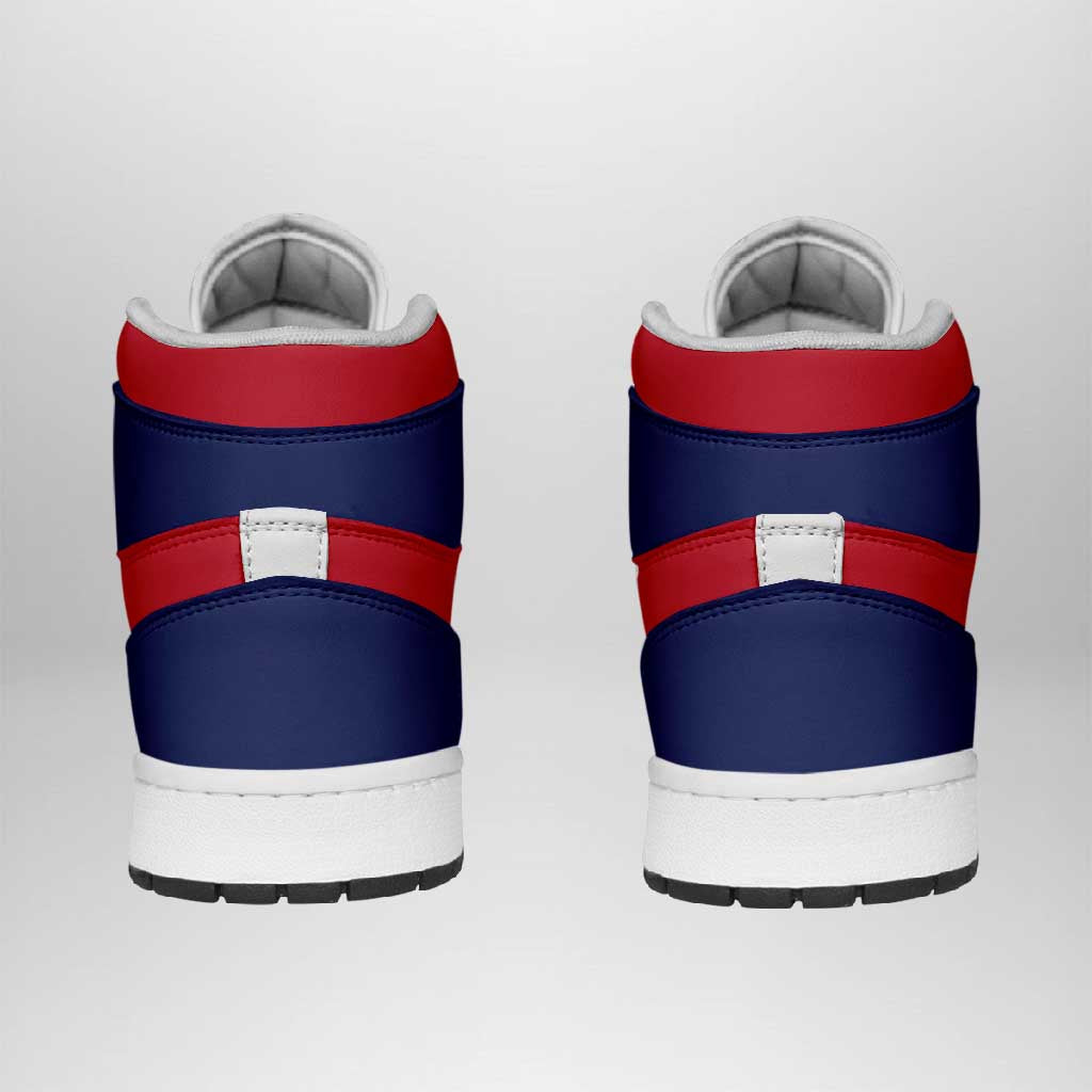 Norway High Sneakers AJ1 Classic National Flag Style - Wonder Print Shop