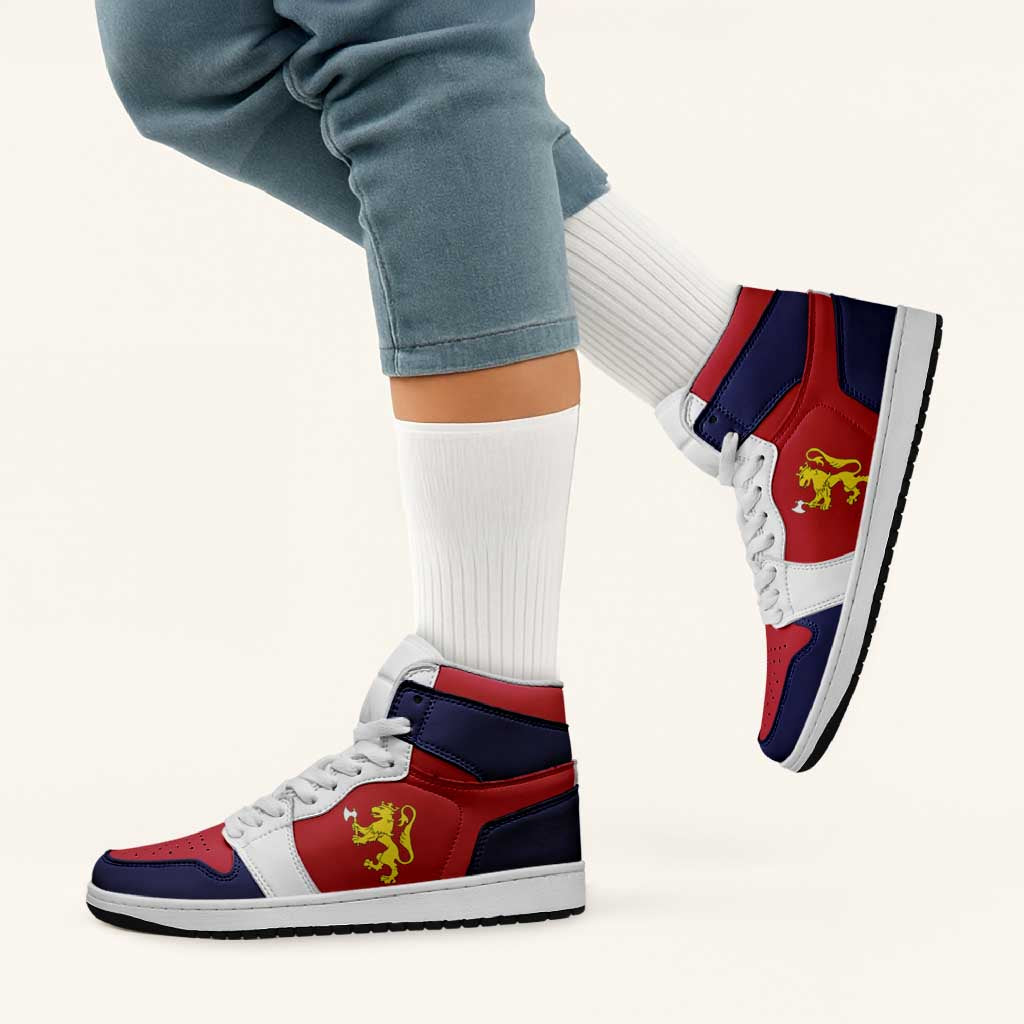 Norway High Sneakers AJ1 Classic National Flag Style - Wonder Print Shop