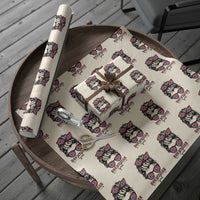 Norway Messy Bun Girl Norwegian Flag Wrapping Paper Roll