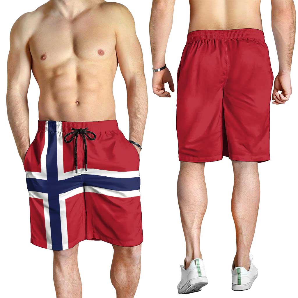 Norway Shorts for Men National Flag Colors - Wonder Print Shop