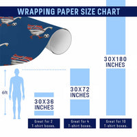 Norway Soccer Goose Wrapping Paper Roll Norwegian Flag Patriotic Football Fan Graphic