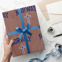 Norway Vintage Soccer Design The Nordic Cross Flag Wrapping Paper Roll