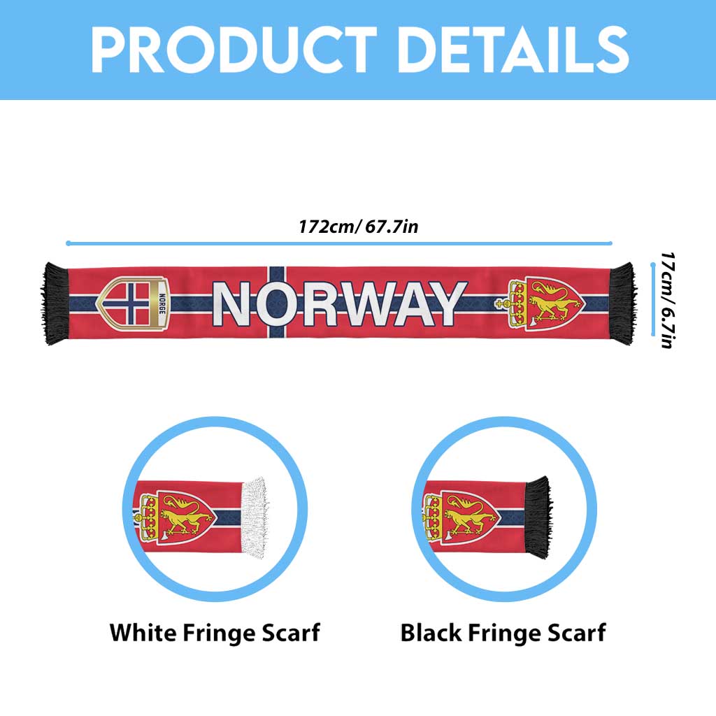 Norway World Football 2026 Soccer Scarf Go Norway Lions Road To Glory
