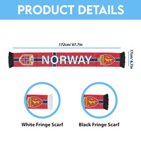 Norway World Football 2026 Soccer Scarf Go Norway Lions Road To Glory