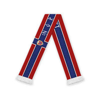 Norwegian Football Custom 2026 Soccer Scarf Norge Viking Ornament Red Color