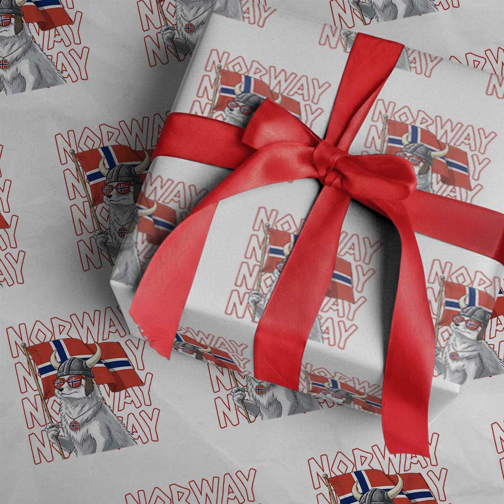 Norwegian Forest Cat Norway Flag Norge Pride Wrapping Paper Roll