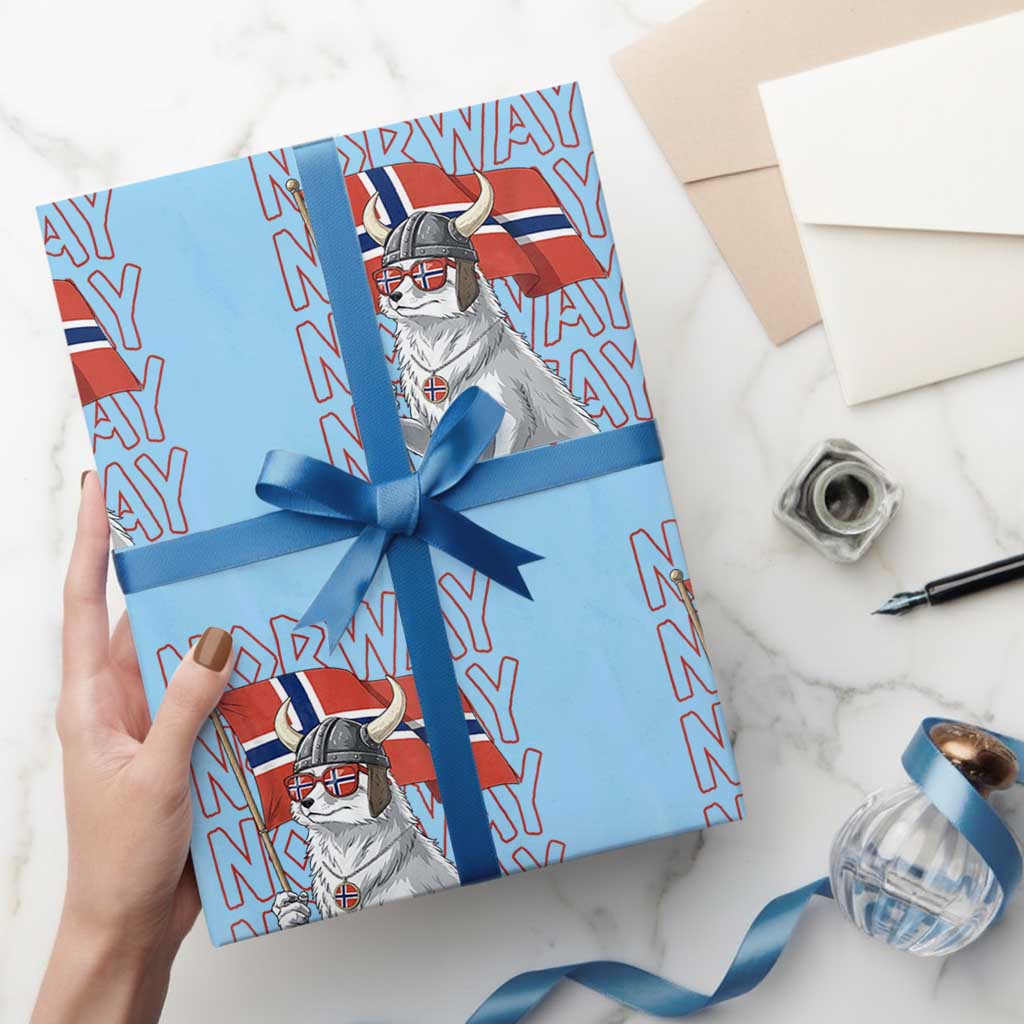 Norwegian Forest Cat Norway Flag Norge Pride Wrapping Paper Roll