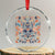 Norwegian Xmas Scandinavian Yule Xmas Tree Folk Art Winter Solstice Crystal Glass Ornament - Wonder Print Shop
