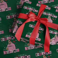 Not A Regular Mom I'm A Sandler Mom Wrapping Paper Roll Retro Movie Actor Adam Fan - Wonder Print Shop