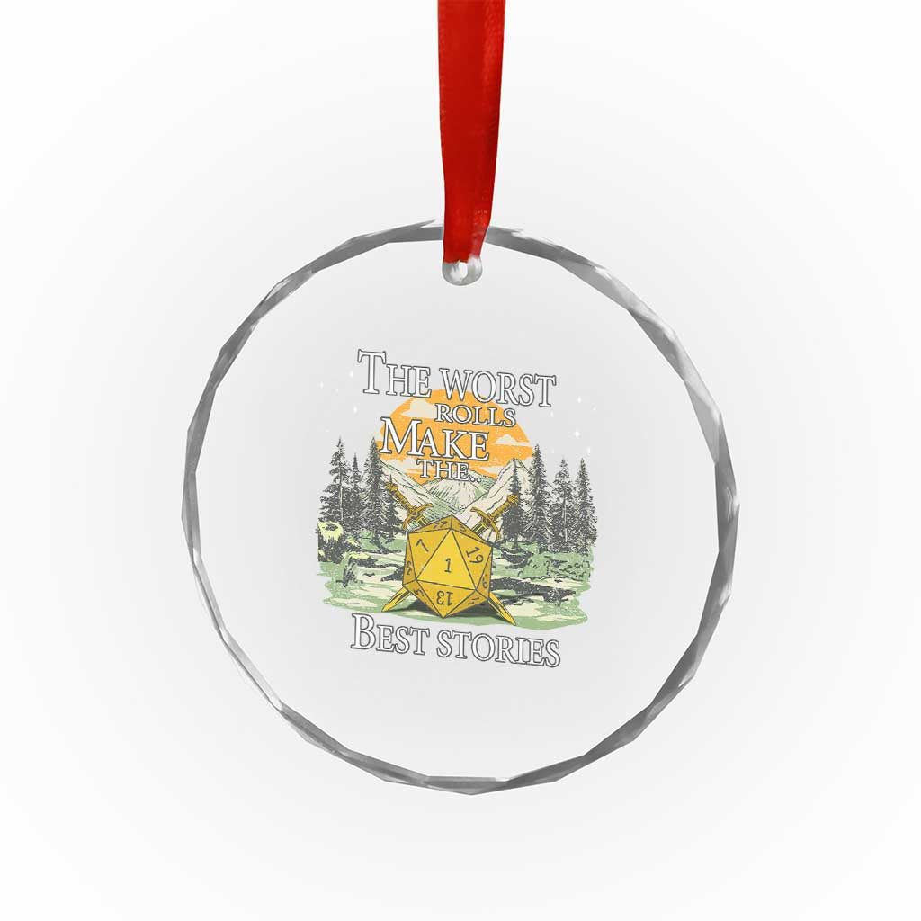 Not All Those Who Wander Are Lost Nevermind Crystal Glass Ornament Funny RPG Parody Gamer - Wonder Print Shop