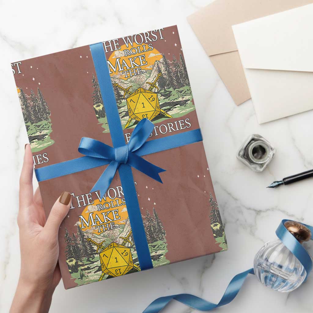 Not All Those Who Wander Are Lost Nevermind Wrapping Paper Roll Funny RPG Parody Gamer - Wonder Print Shop