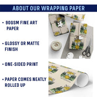 Not All Those Who Wander Are Lost RPG Gamers Wrapping Paper Roll Funny Dice Nevermind Adventurers - Wonder Print Shop