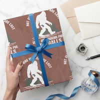 Not All Who Wander Are Lost Bigfoot Looking For Golf Balls Wrapping Paper Roll Vintage Golfs Lover Sasquatch Golfing