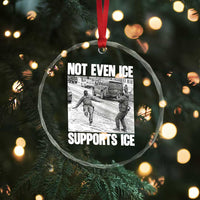 Not Even Ice Supports Ice Crystal Glass Ornament Viral Political Ice Slipping Captured Meme Against Ice