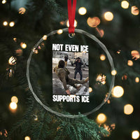 Not Even Ice Supports Ice Crystal Glass Ornament Viral Political Ice Slipping Meme Against Ice Satire