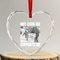 Not Even Ice Supports Ice Heart Crystal Glass Ornament Viral Political Ice Slipping Captured Meme Against Ice