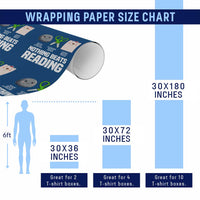 Nothing Beats Reading Wrapping Paper Roll Rock Paper Scissors Read Book Lovers - Wonder Print Shop