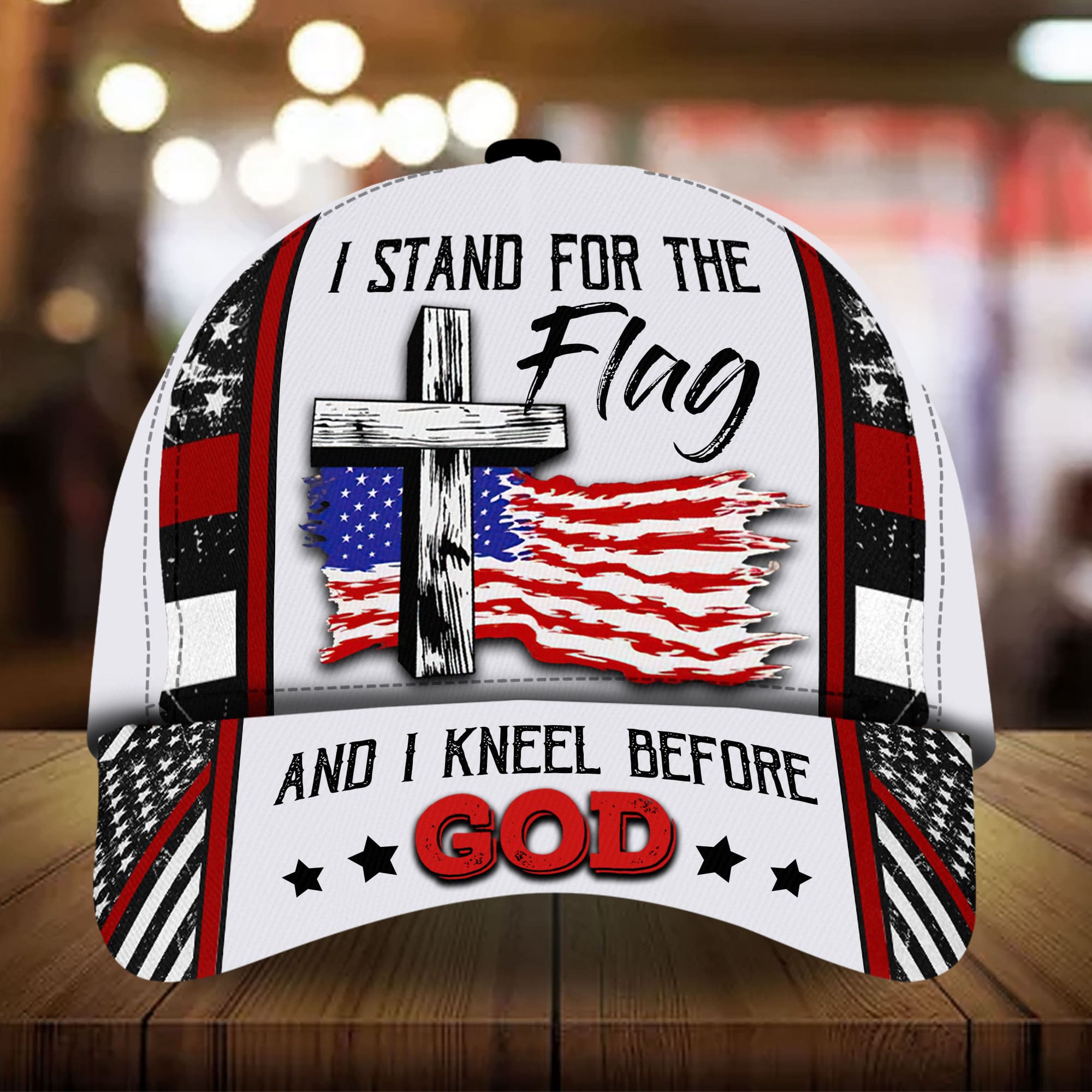 Premium Christian Patriotic Cap 3D Printed Multicolored Hat