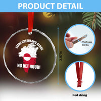 Nu Det Nuuk Leave Greenland Alone Crystal Glass Ornament Political Statement Greenland Policy