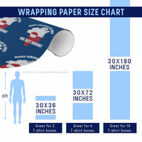 Nu Det Nuuk Make America Go Away Wrapping Paper Roll Support Greenland Political Statement
