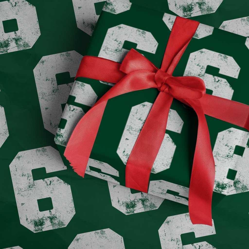 Number 6 Wrapping Paper Roll Matching 67 Meme 6th Birthday 6 Years - Wonder Print Shop